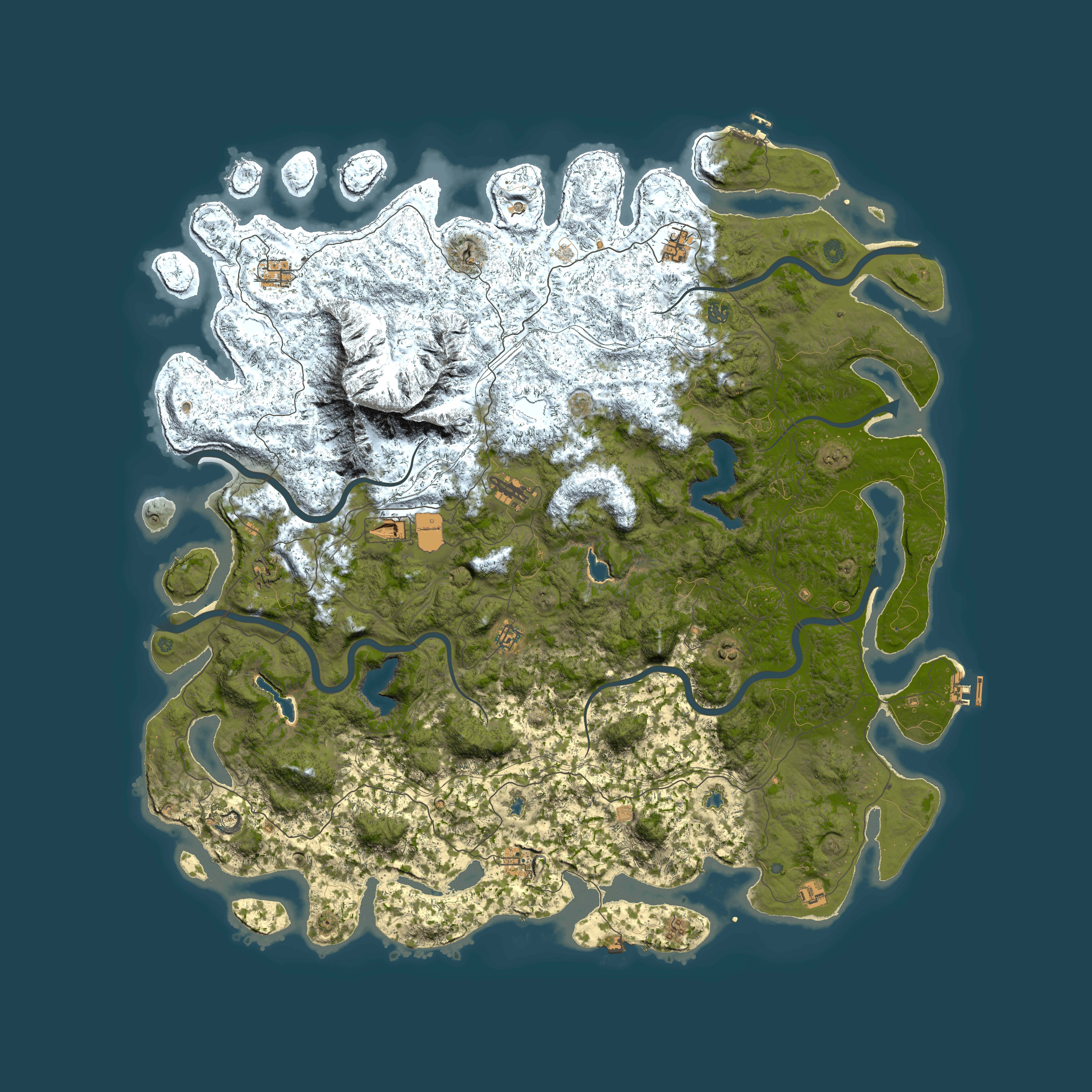 Full top-down render of Rust map seed 344935833, 5950x5950m