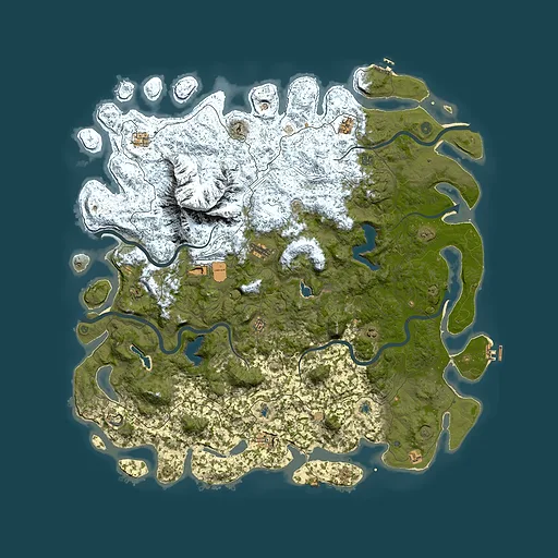 Rust map seed 344935833, 5950x5950m top-down preview