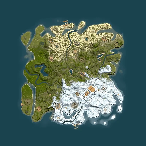 Rust map seed 161666790, 4500x4500m top-down preview