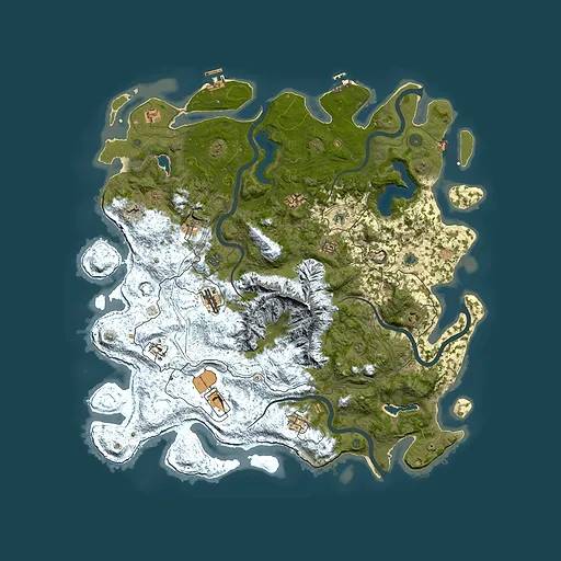 Rust map seed 2018517783, 5050x5050m top-down preview