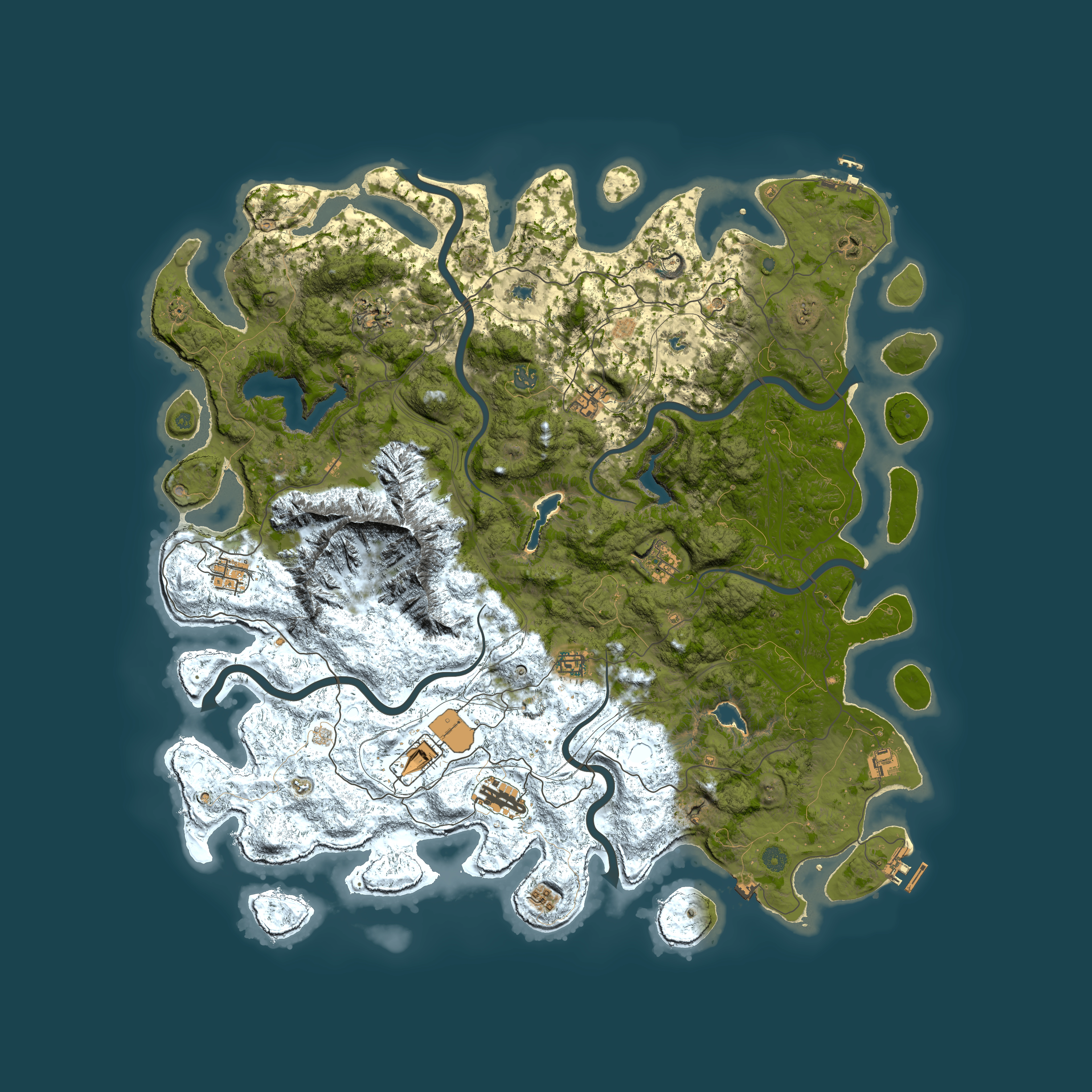 Full top-down render of Rust map seed 1992035969, 5250x5250m