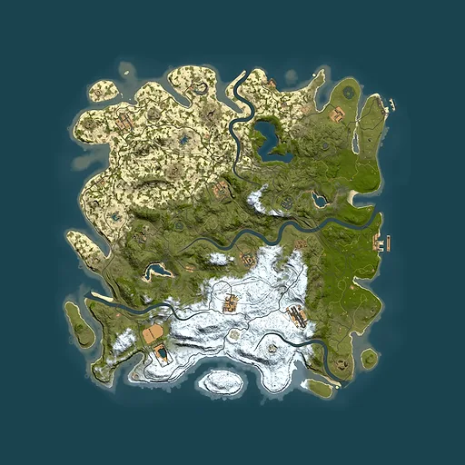 Rust map seed 393478951, 4650x4650m top-down preview