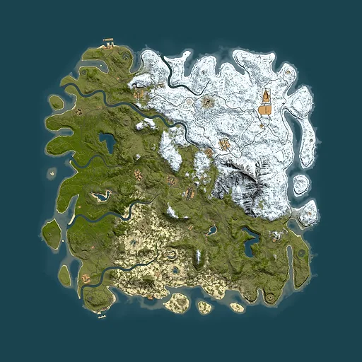 Rust map seed 1255616761, 5900x5900m top-down preview