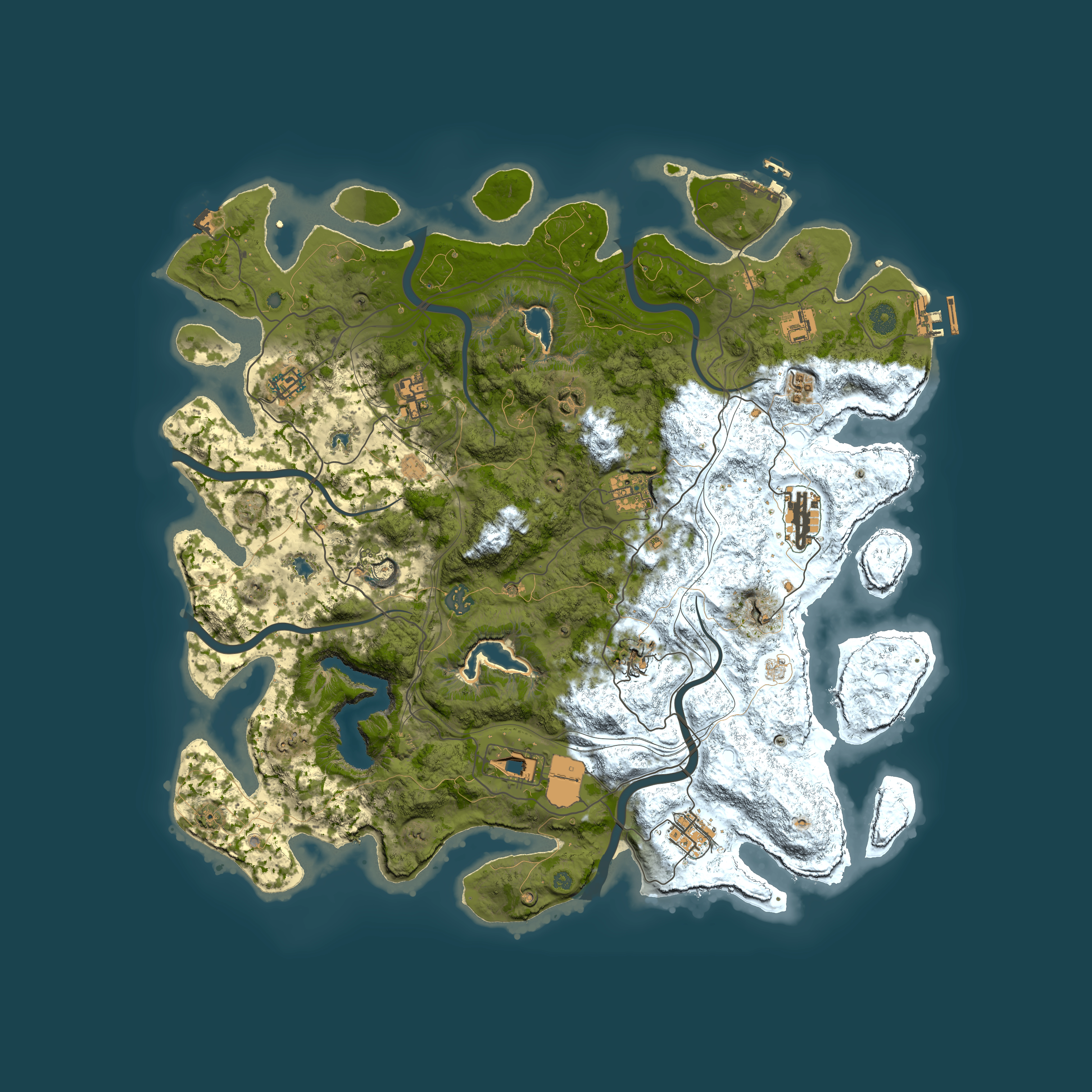 Full top-down render of Rust map seed 2111582417, 4500x4500m