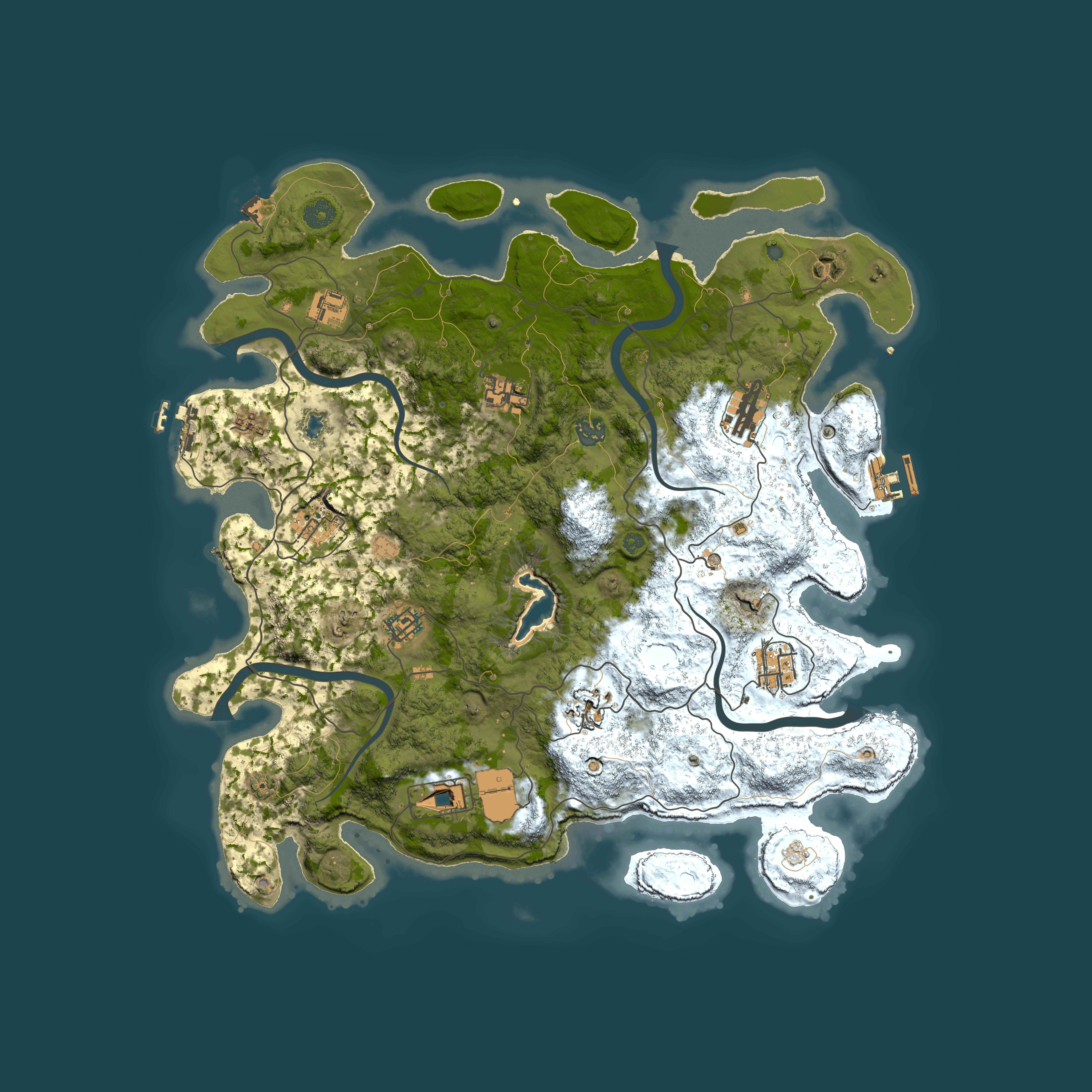 Full top-down render of Rust map seed 858383797, 4200x4200m