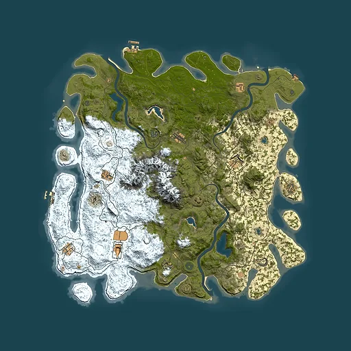 Rust map seed 899147371, 5300x5300m top-down preview