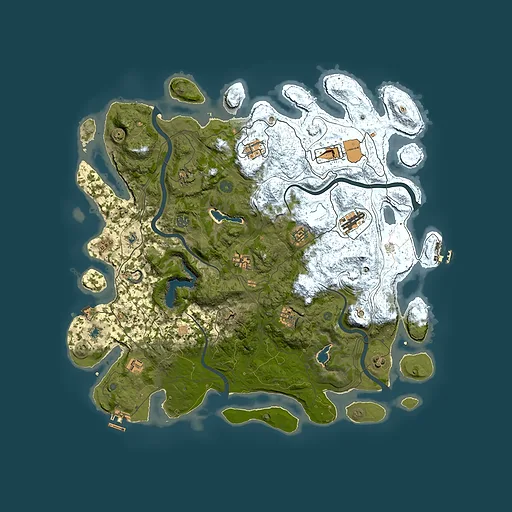 Rust map seed 1814071462, 4650x4650m top-down preview