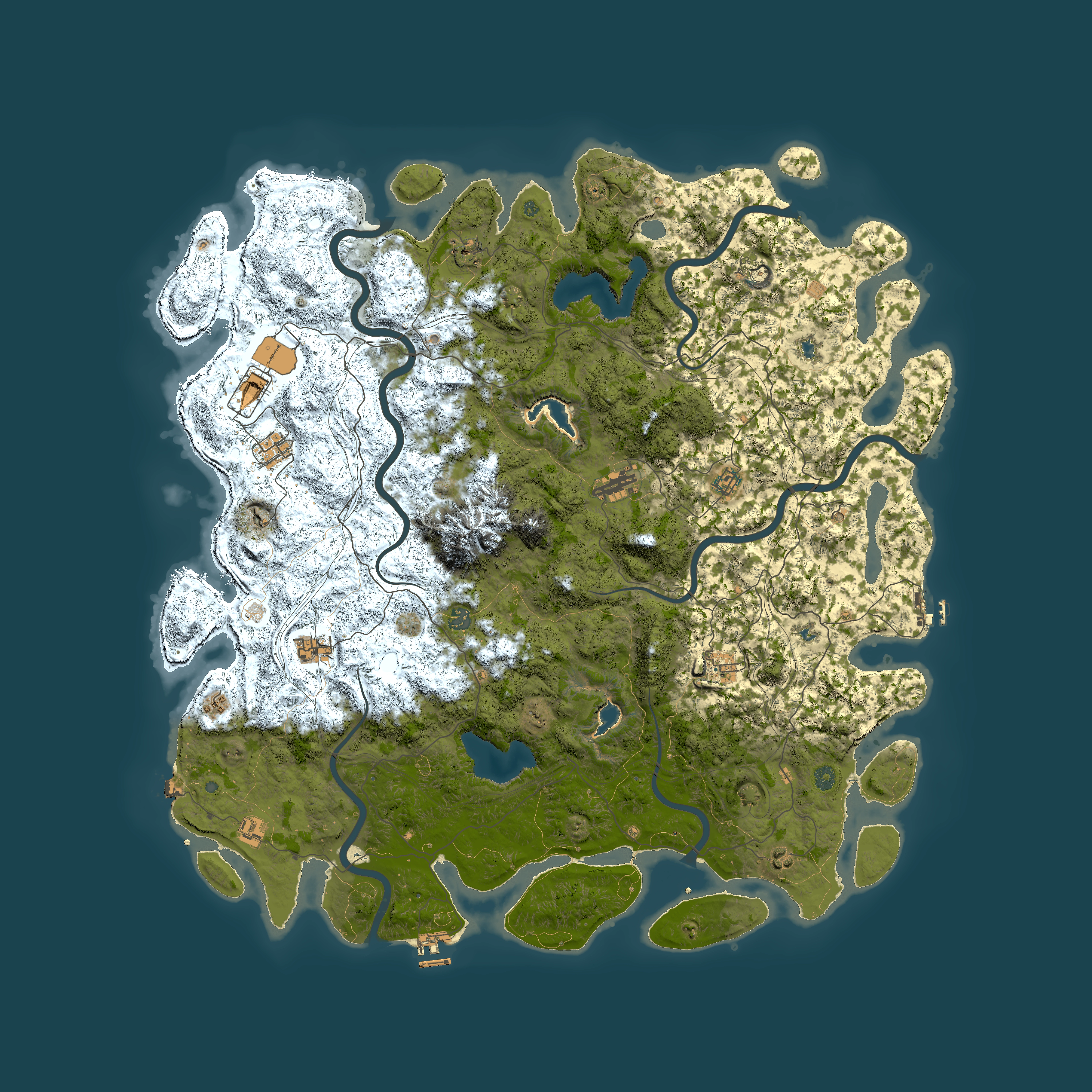 Full top-down render of Rust map seed 1723123155, 5600x5600m