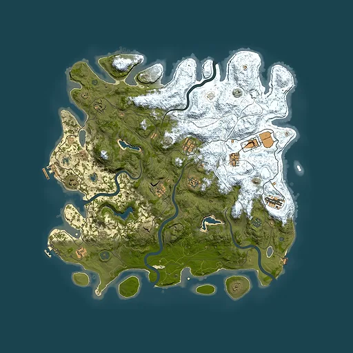 Rust map seed 1600435138, 4650x4650m top-down preview