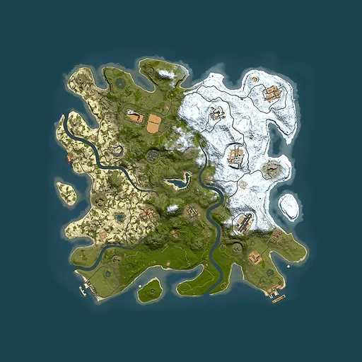 Rust map seed 504556278, 4000x4000m top-down preview