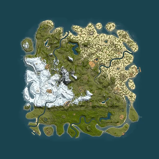 Rust map seed 214921776, 5250x5250m top-down preview