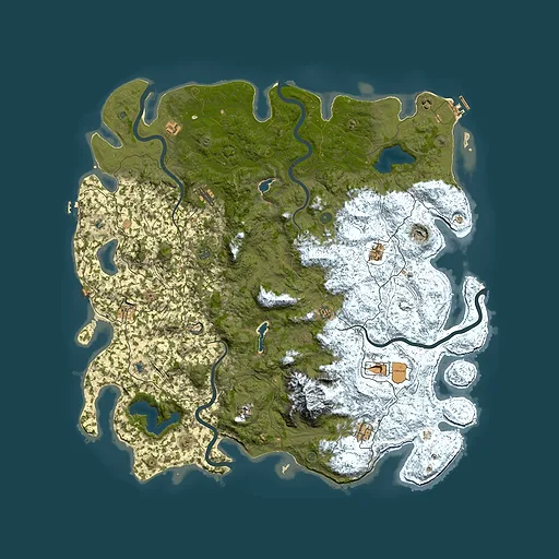 Rust map seed 1313570616, 5750x5750m top-down preview