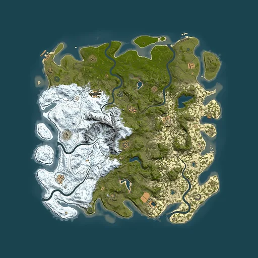 Rust map seed 1188385783, 5350x5350m top-down preview