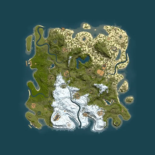 Rust map seed 103507170, 4500x4500m top-down preview