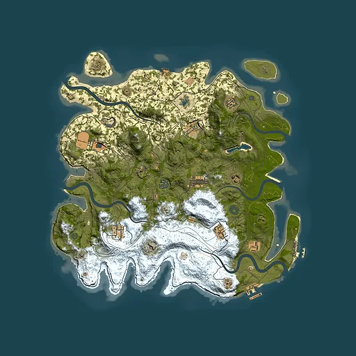 Rust map seed 711832397, 4250x4250m top-down preview
