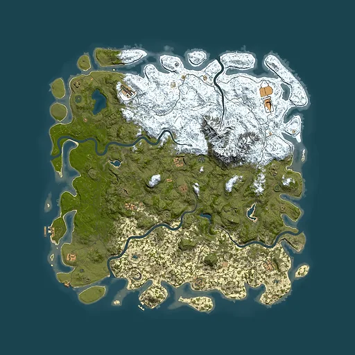 Rust map seed 388647231, 5900x5900m top-down preview