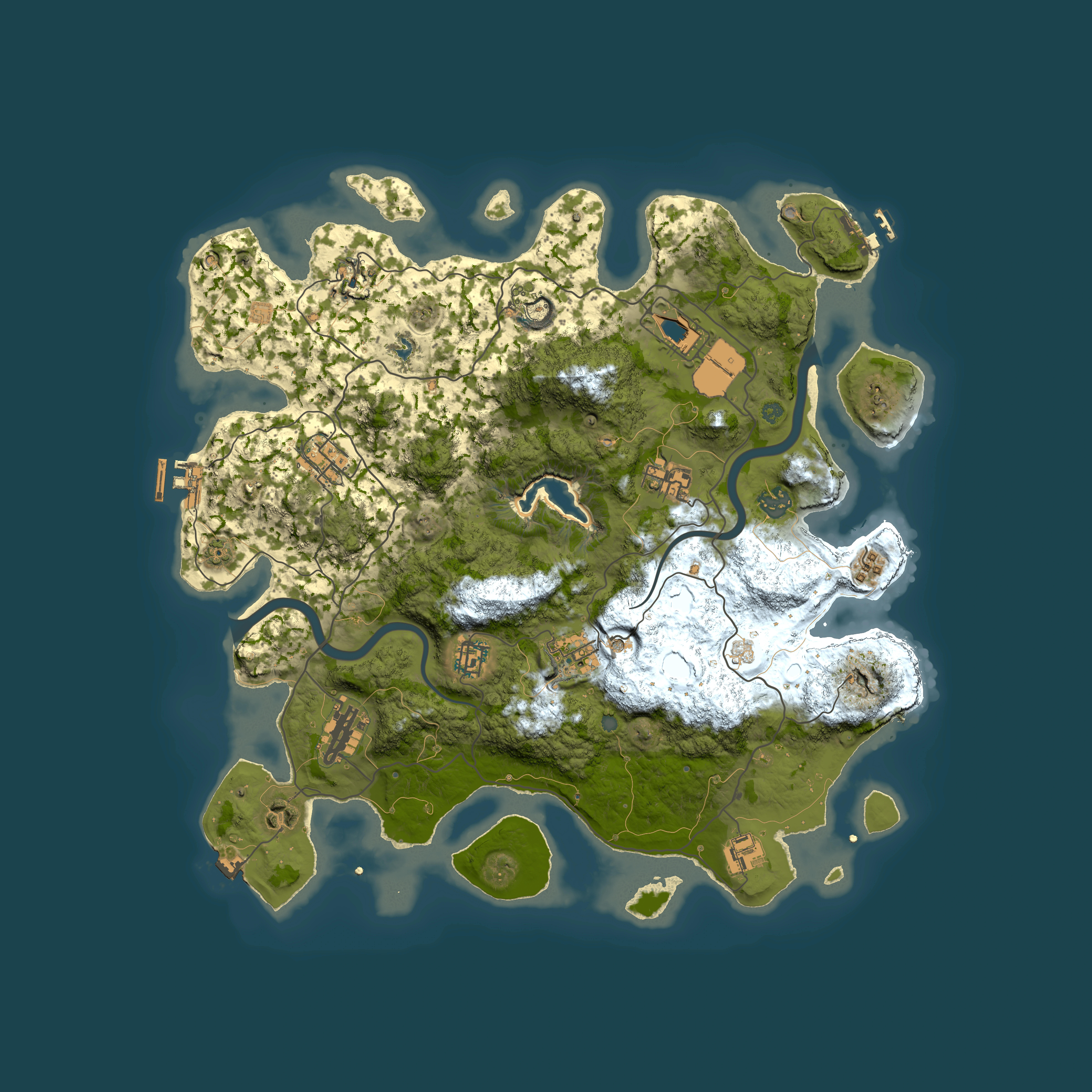 Full top-down render of Rust map seed 339732547, 4000x4000m