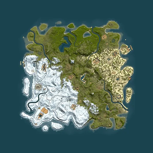 Rust map seed 1127453959, 4900x4900m top-down preview