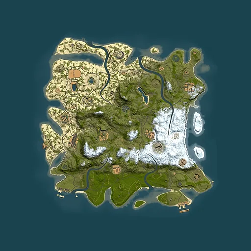 Rust map seed 354200979, 4050x4050m top-down preview