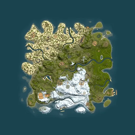 Rust map seed 1260584219, 4300x4300m top-down preview