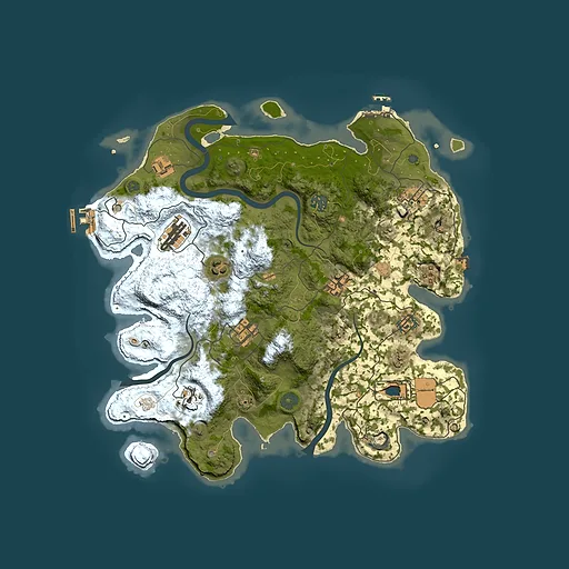 Rust map seed 498135391, 3750x3750m top-down preview