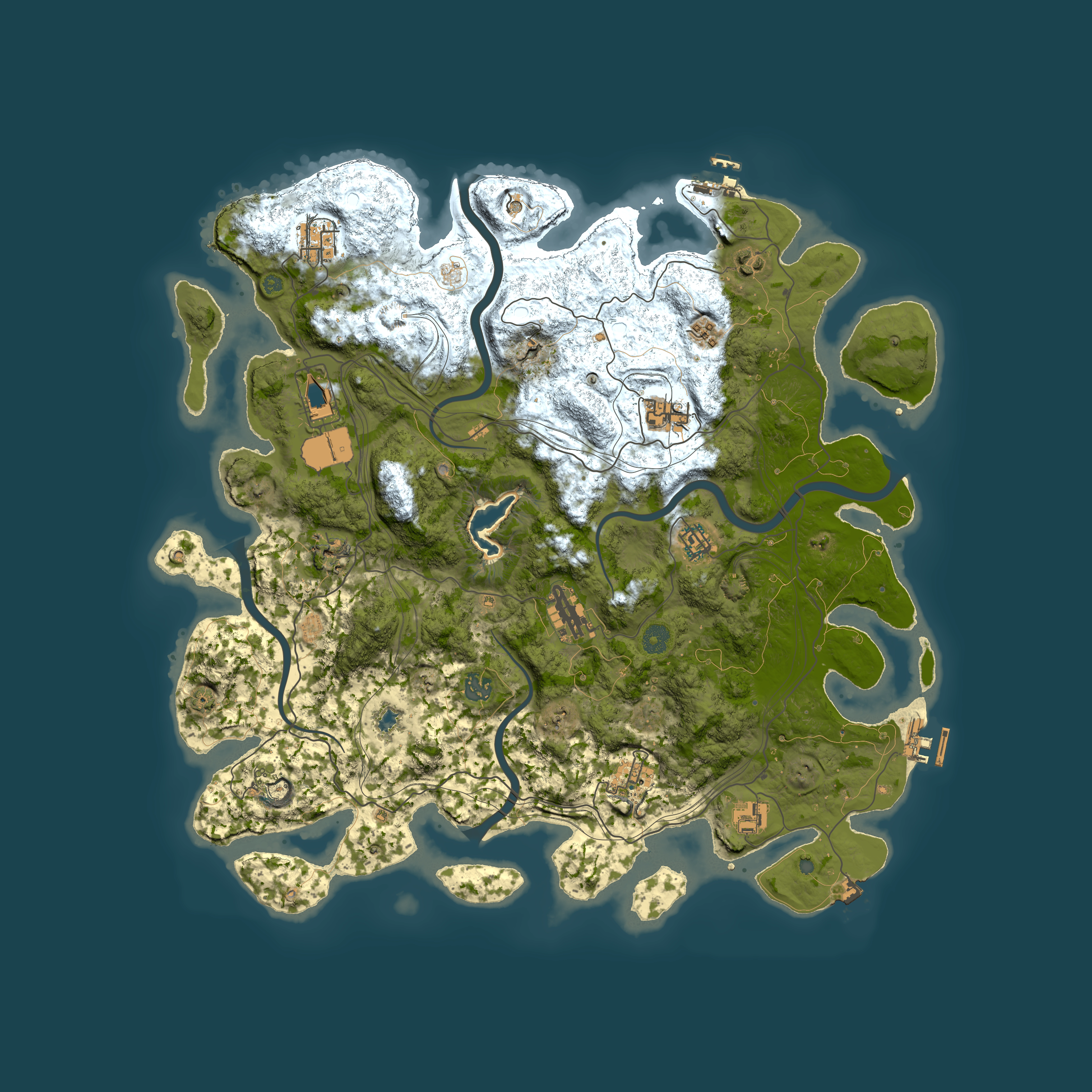 Full top-down render of Rust map seed 625945113, 4450x4450m