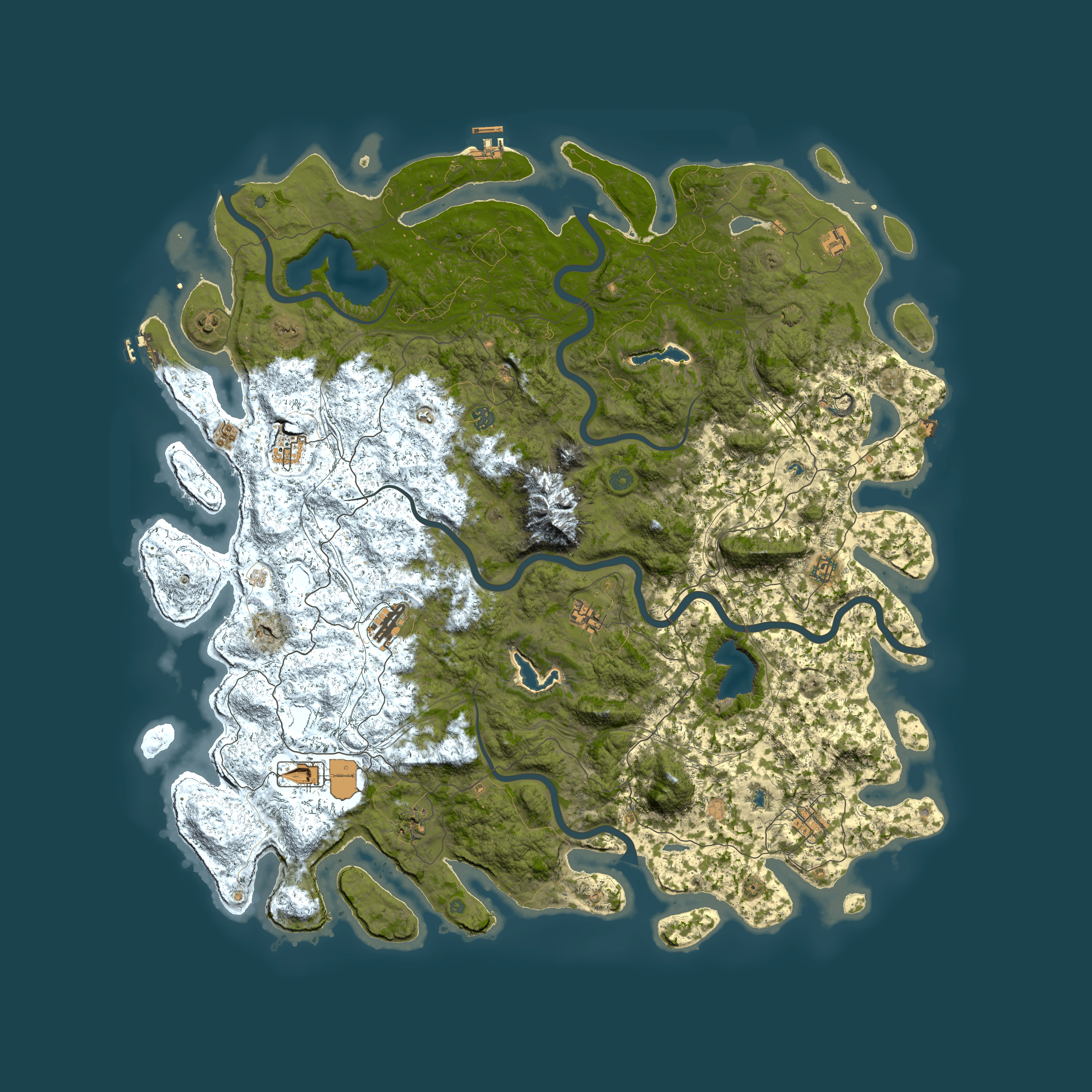Full top-down render of Rust map seed 1082742999, 5850x5850m