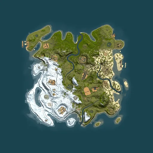Rust map seed 1092981563, 3700x3700m top-down preview