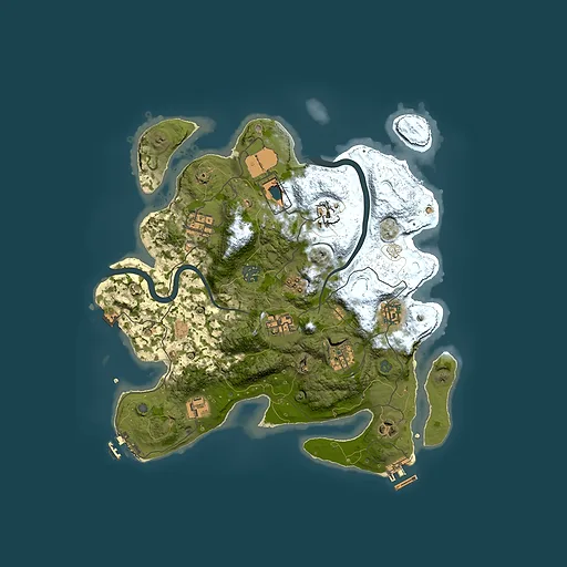 Rust map seed 333784872, 3500x3500m top-down preview