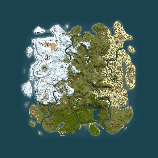 Rust map seed 1610531339, 4950x4950m top-down preview