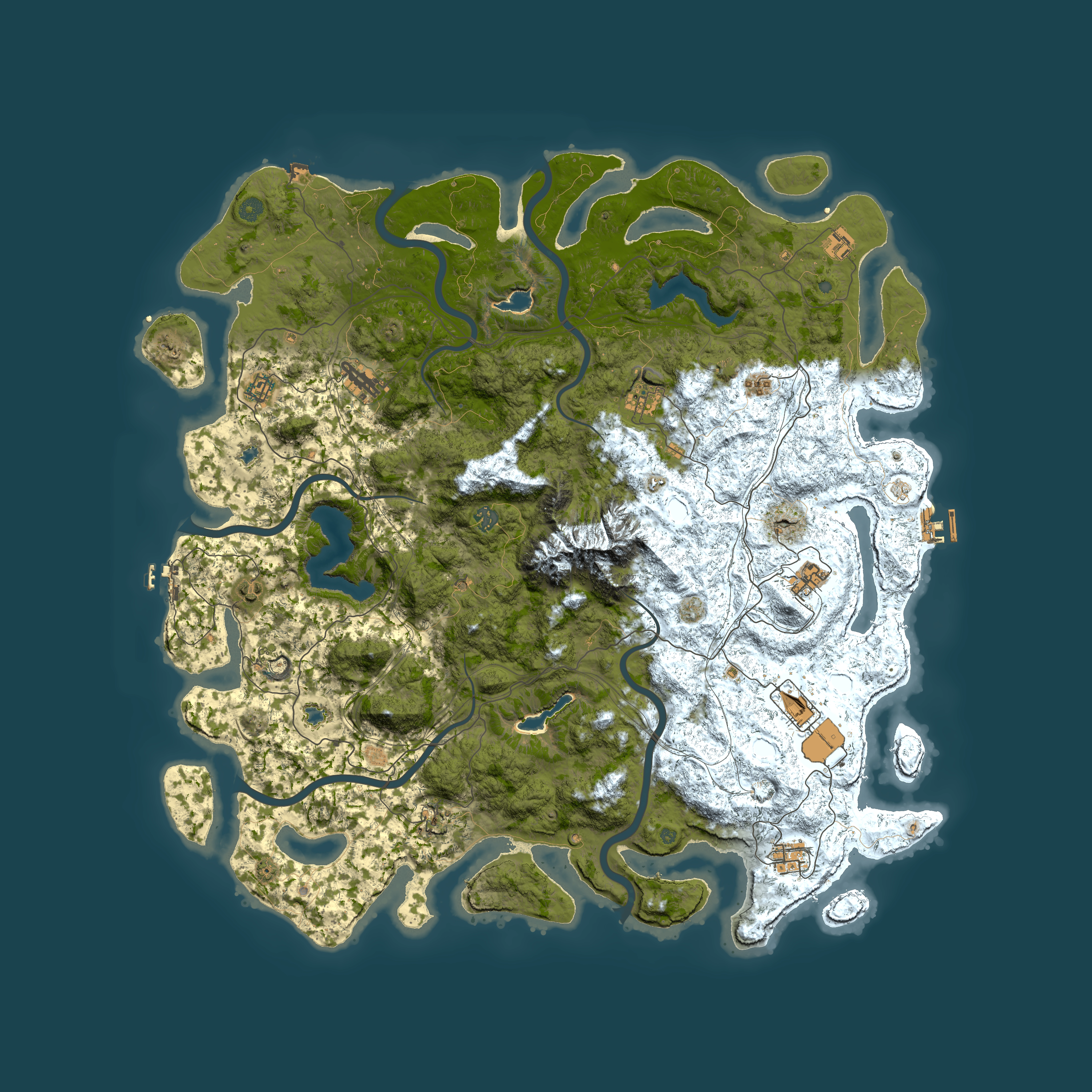 Full top-down render of Rust map seed 44220976, 5400x5400m