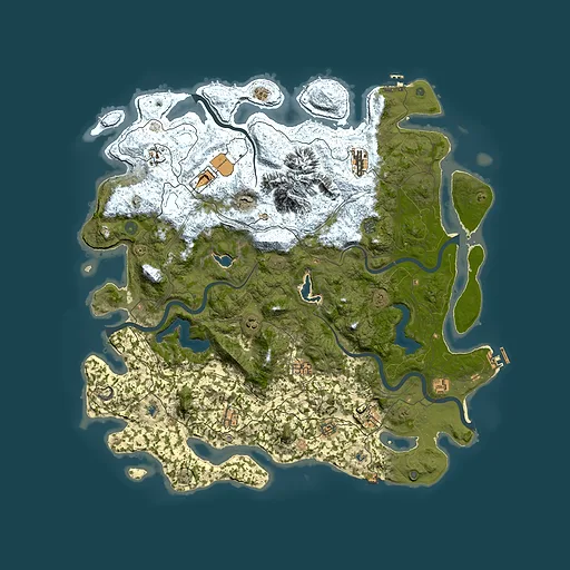 Rust map seed 35911839, 5200x5200m top-down preview