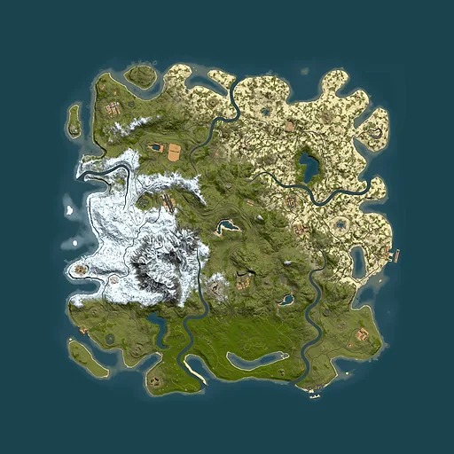 Rust map seed 1553442895, 5450x5450m top-down preview