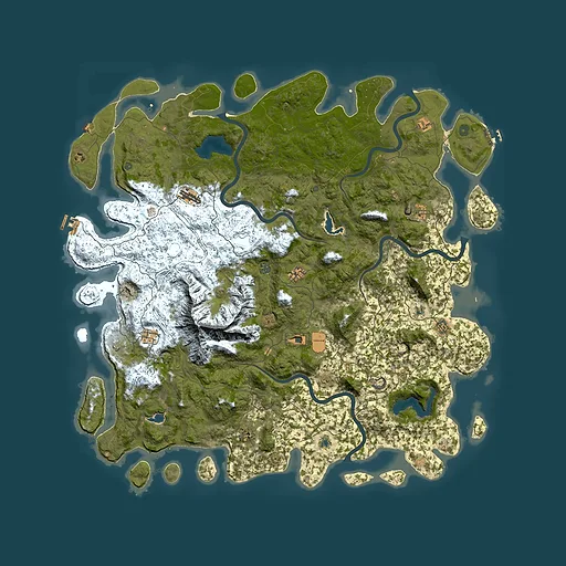 Rust map seed 1299739185, 5950x5950m top-down preview
