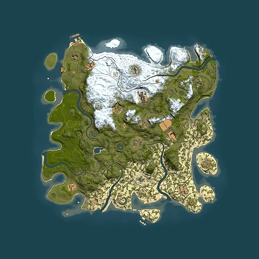 Rust map seed 288209430, 4300x4300m top-down preview