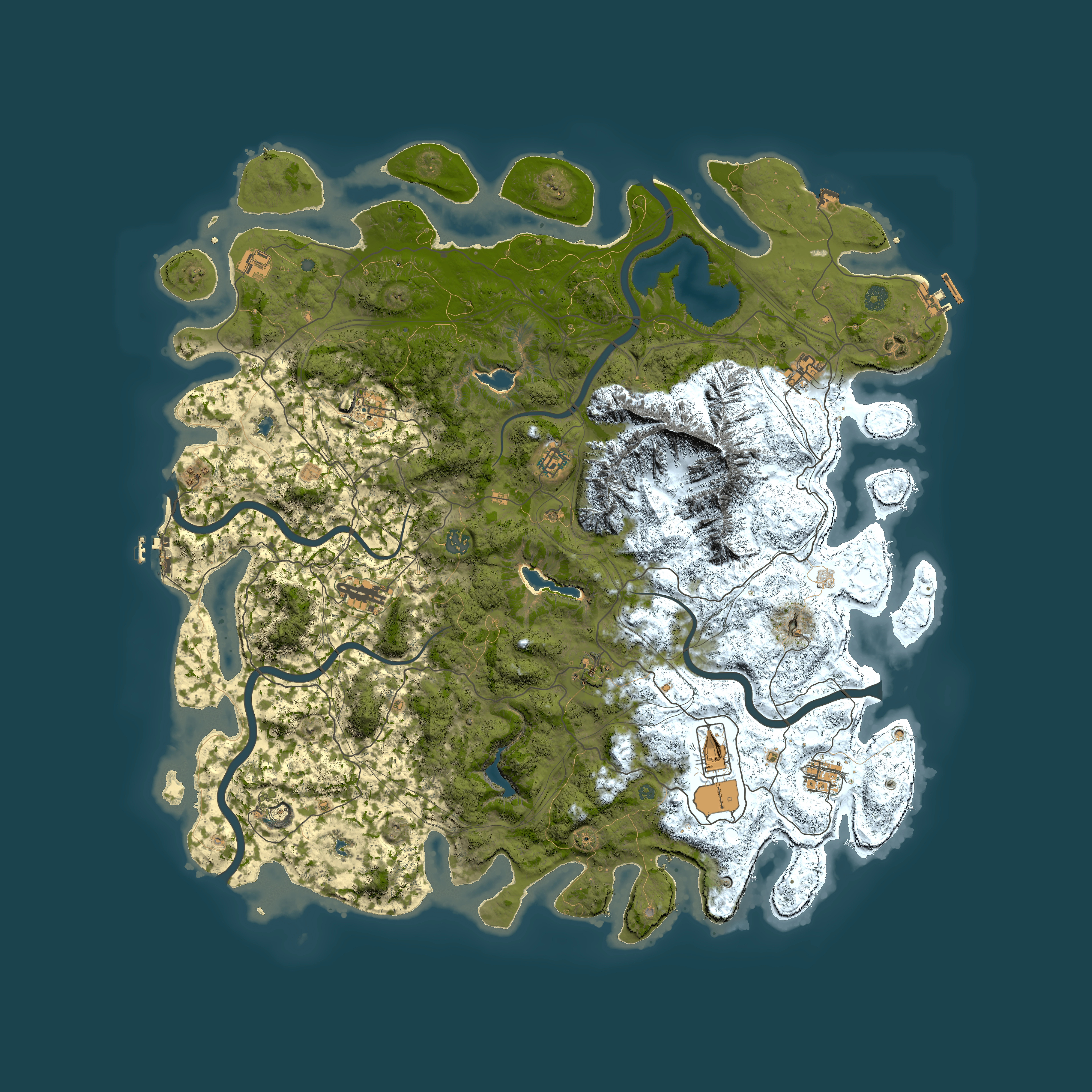 Full top-down render of Rust map seed 1150004540, 5200x5200m