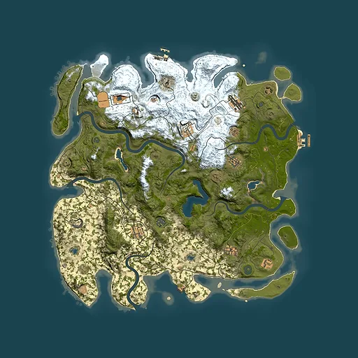 Rust map seed 1144009065, 4650x4650m top-down preview