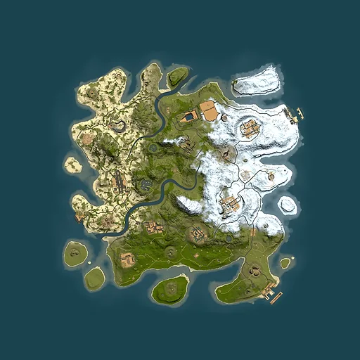 Rust map seed 1441331443, 3550x3550m top-down preview