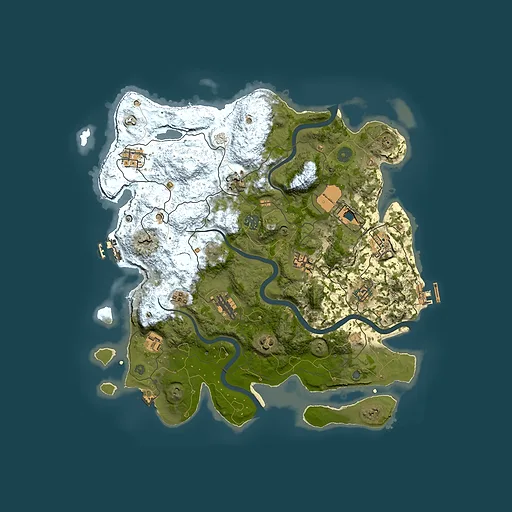 Rust map seed 688507746, 3950x3950m top-down preview