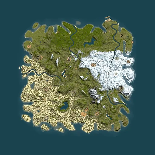 Rust map seed 1132321847, 5700x5700m top-down preview