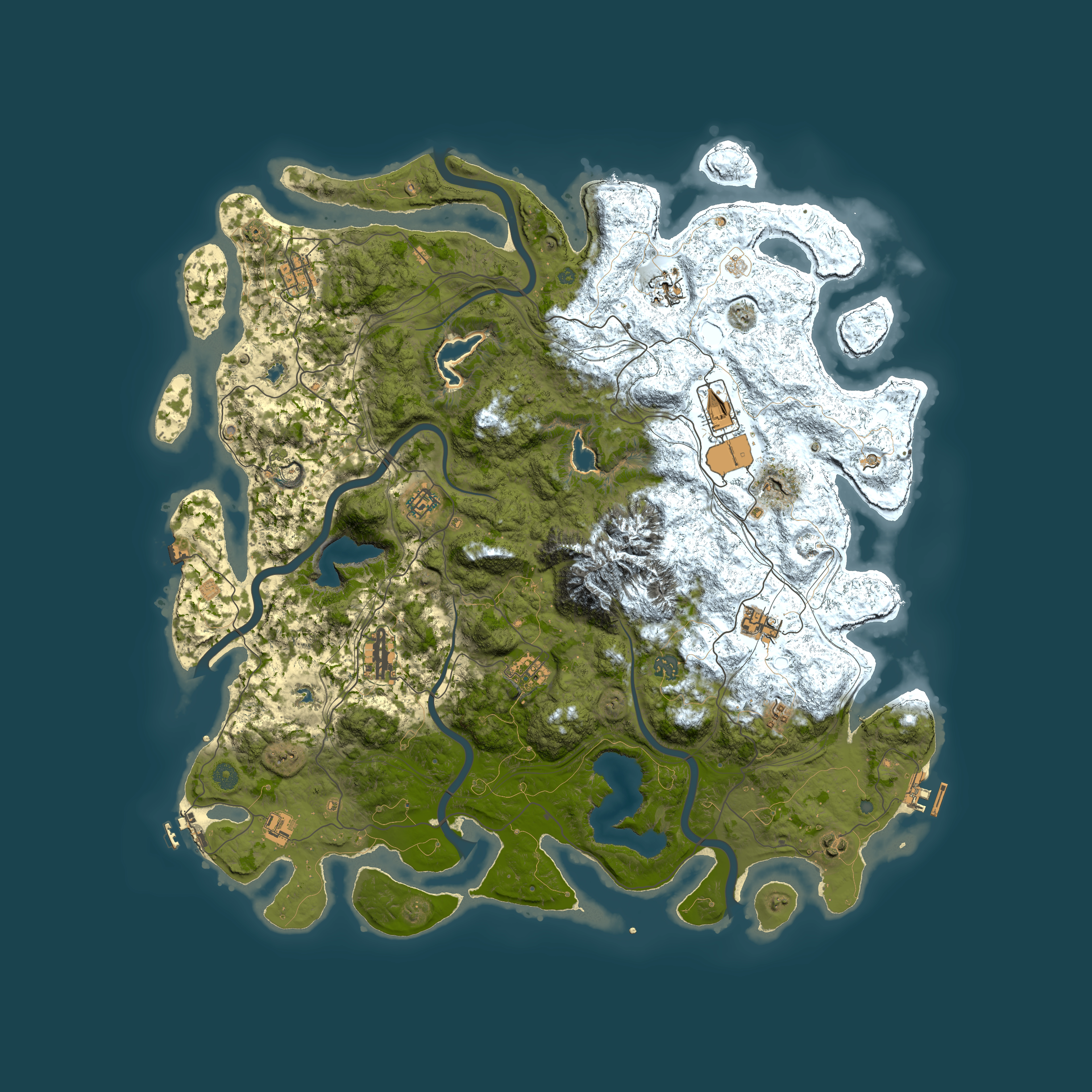 Full top-down render of Rust map seed 397047241, 5050x5050m