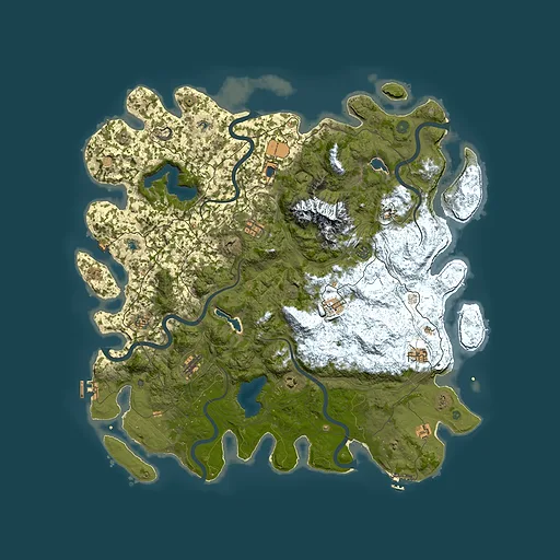 Rust map seed 424320246, 5200x5200m top-down preview