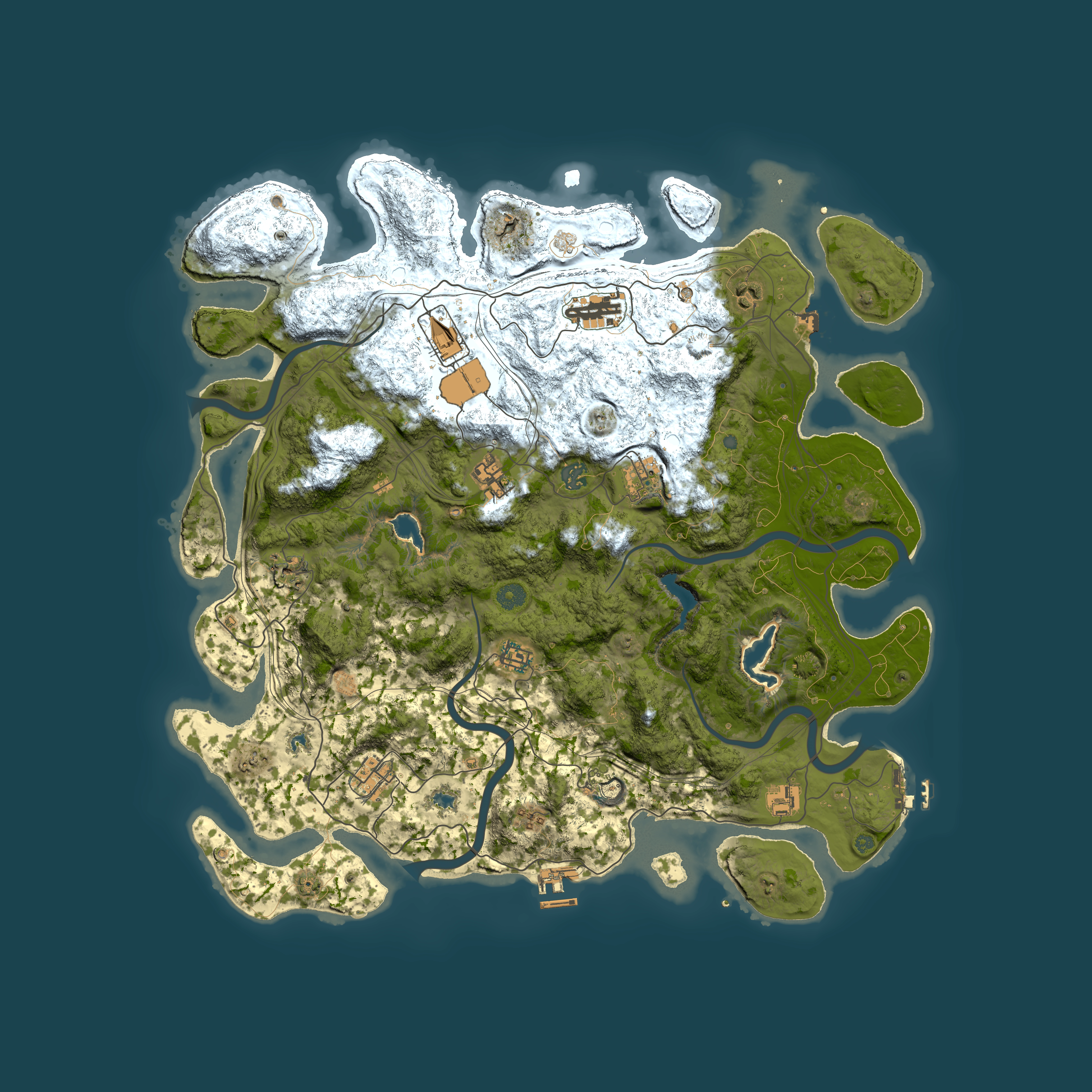 Full top-down render of Rust map seed 1728923996, 4650x4650m