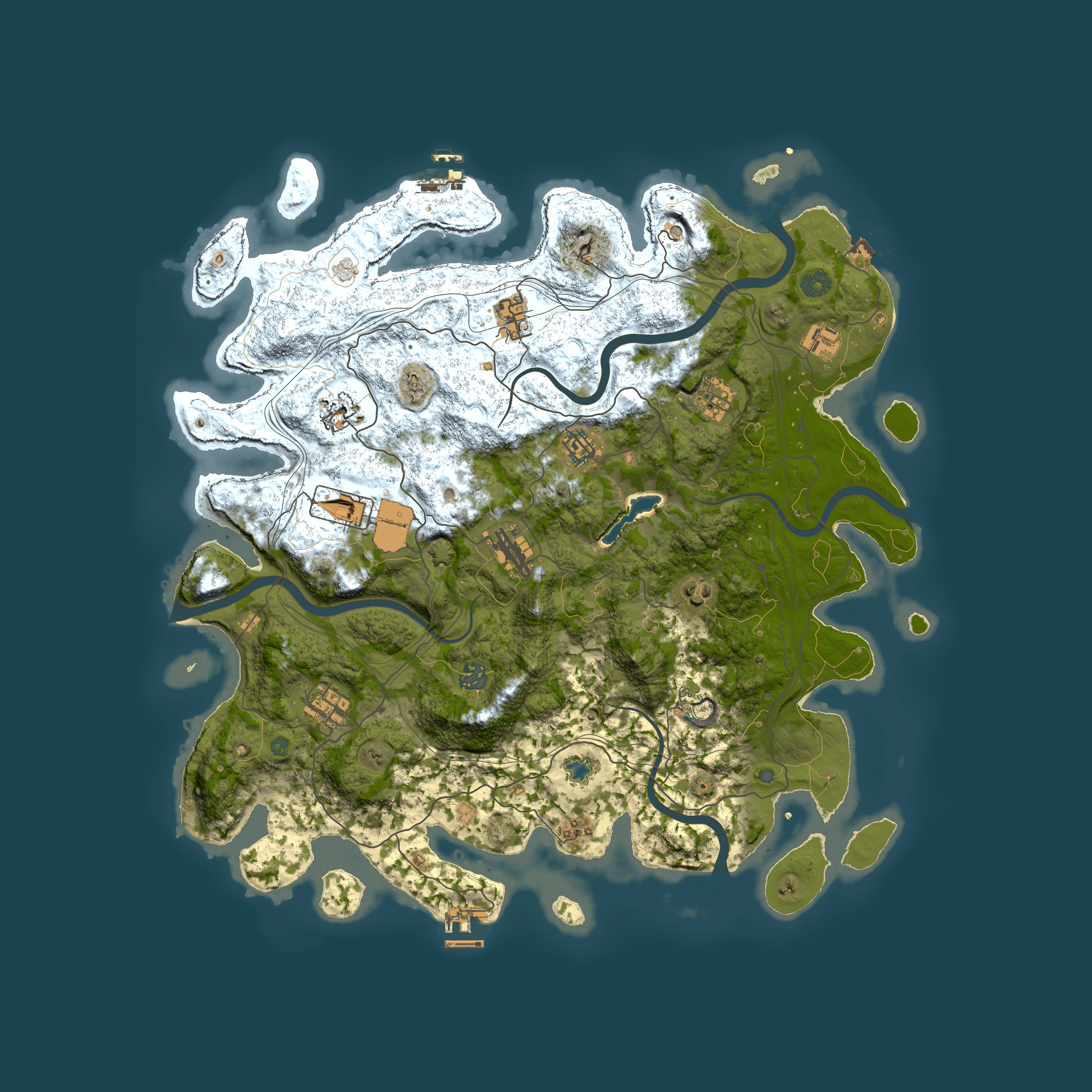 Full top-down render of Rust map seed 1836371457, 4450x4450m