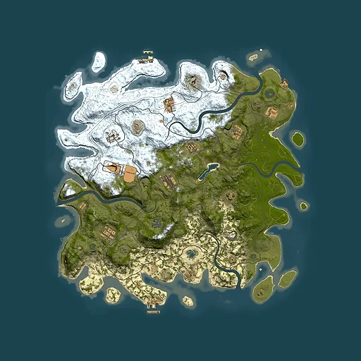 Rust map seed 1836371457, 4450x4450m top-down preview