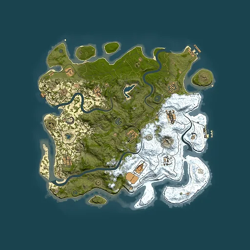 Rust map seed 483266012, 4200x4200m top-down preview