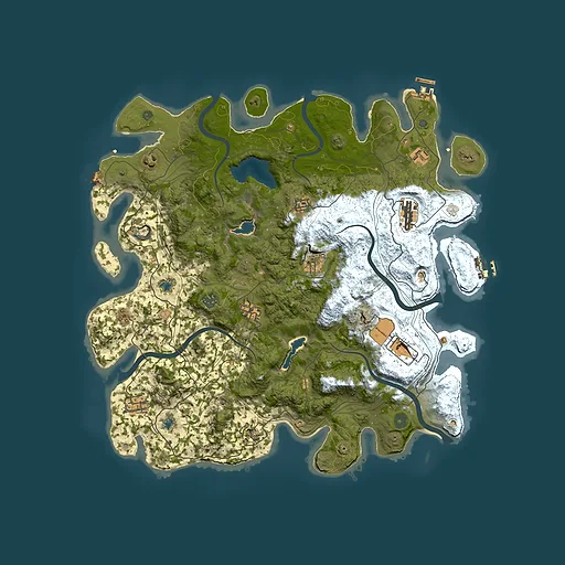Rust map seed 1119793654, 4500x4500m top-down preview