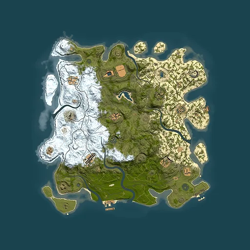 Rust map seed 1831499066, 4250x4250m top-down preview