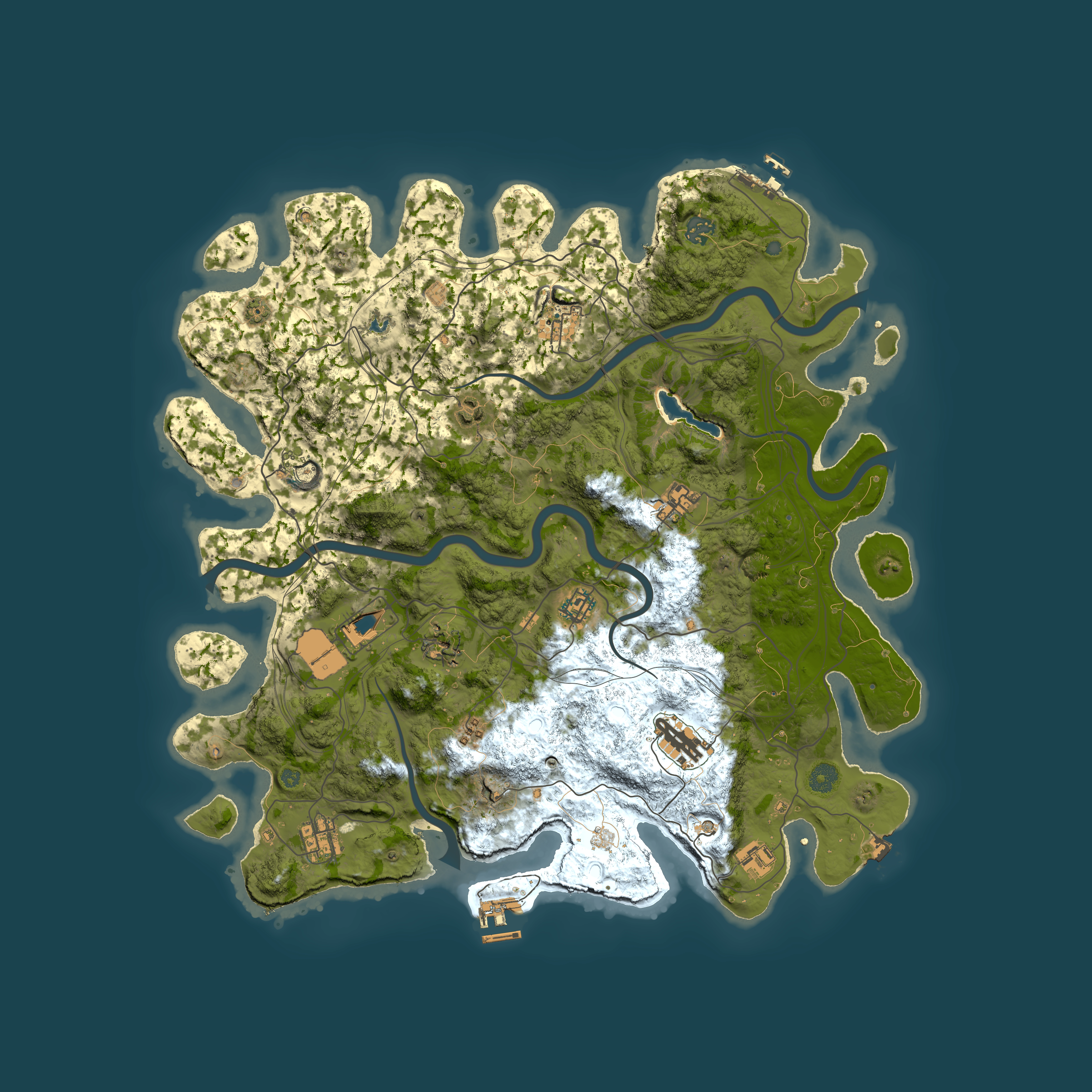 Full top-down render of Rust map seed 1739065502, 4400x4400m