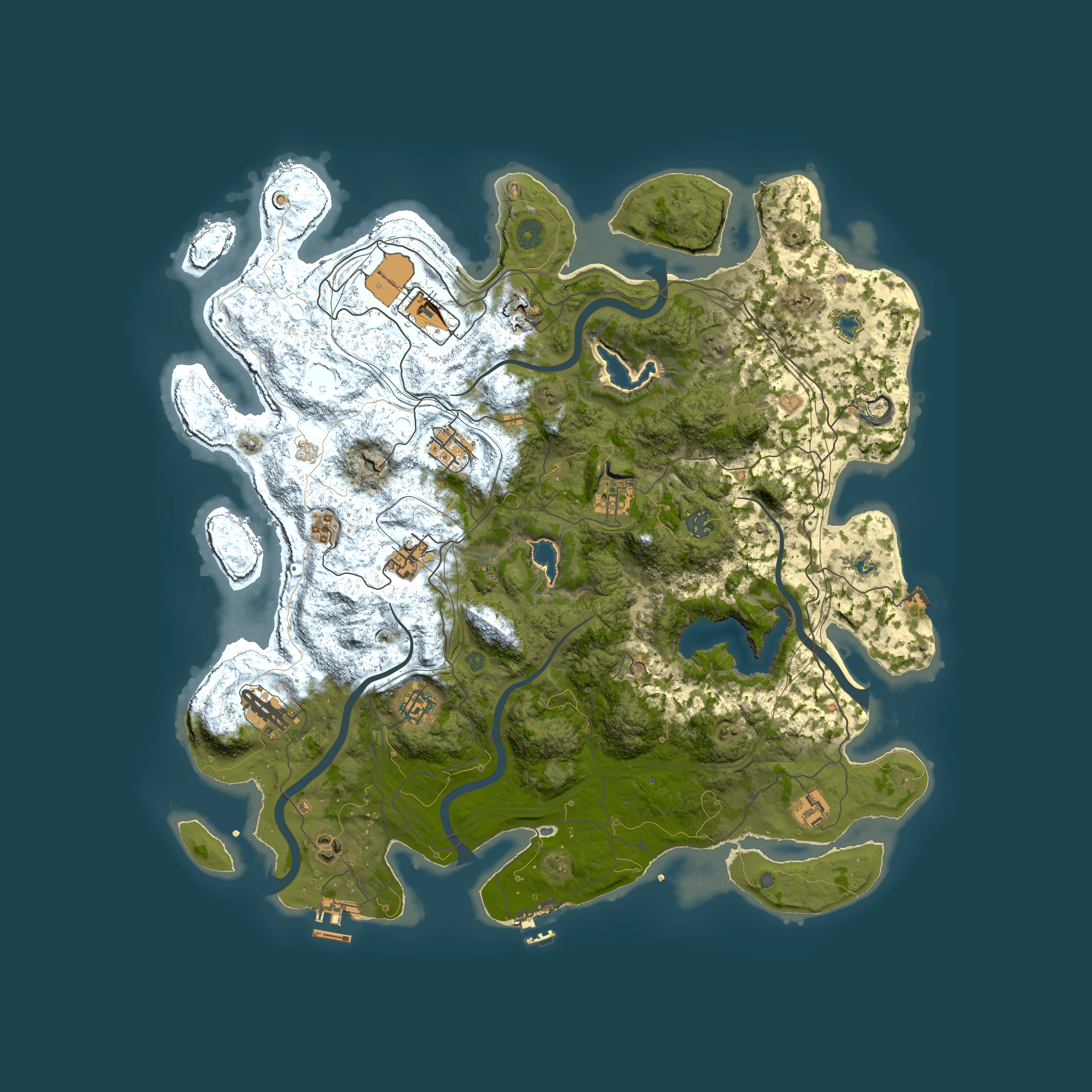 Full top-down render of Rust map seed 398356604, 4500x4500m